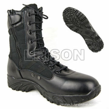 Bottes moto militaires bottes en cuir et nylon standard ISO professionnel fabricant